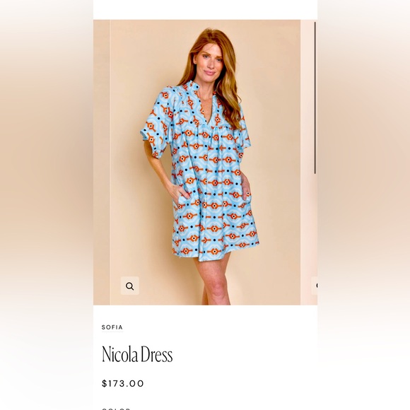 Blue Swing Dress - Picture 1 of 3